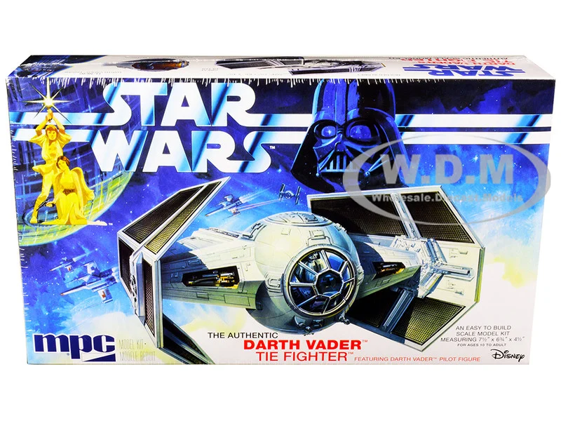 Skill 2 Model Kit Darth Vader's Tie Fighter "Star Wars: Episode IV – A New Hope" (1977) Movie by MPC - Movie/TV Series Models