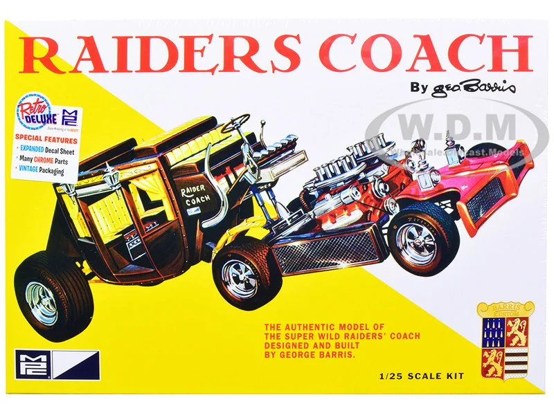 Skill 2 Model Kit George Barris' Super Wild Raiders' Coach 1/25 Scale Model by MPC - Model Kits (To Built)