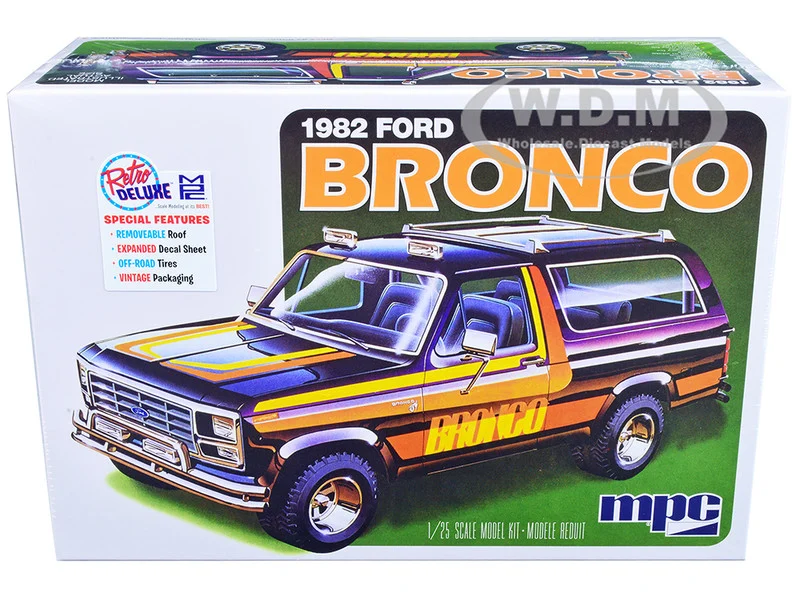 Skill 2 Model Kit 1982 Ford Bronco 1/25 Scale Model by MPC - Ford Models