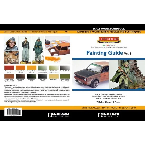 Mr Black Publications SMH-LCPG01 Lifecolor Painting Guide Vol.1 (A4 Format, 36 Pages)