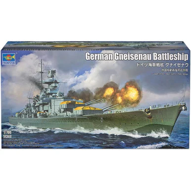Gneisenau Battleship 1/700 Kit - Trumpeter