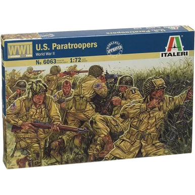 U.S. Paratroopers 1/72 Plastic Figure Set - Italeri