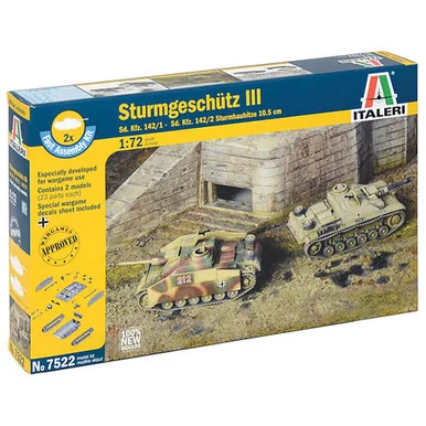 Sturmgeschutz III Sd.Kfz.142/1 1/72 Kit Set - Italeri