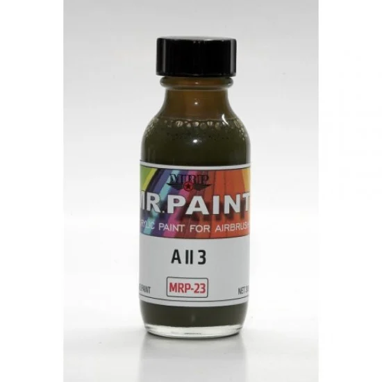Mr Paint 23 Acrylic Lacquer Paint - A II 3 Green 30ml