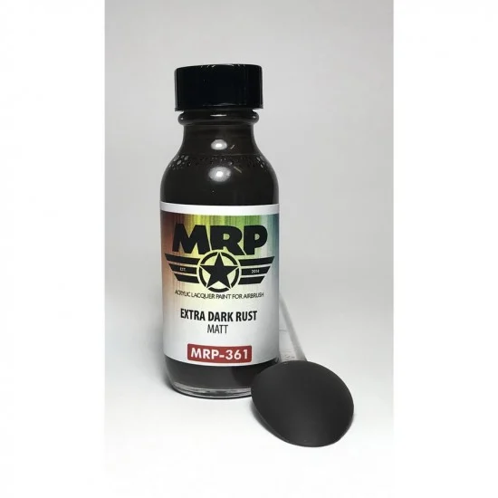 Mr Paint 361 Acrylic Lacquer Paint - Extra Dark Rust (Matt) 30ml