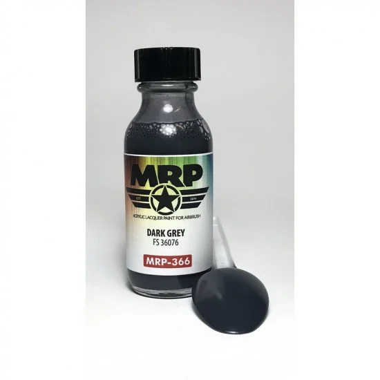 Mr Paint 366 Acrylic Lacquer Paint - Dark Grey (FS 36076) 30ml