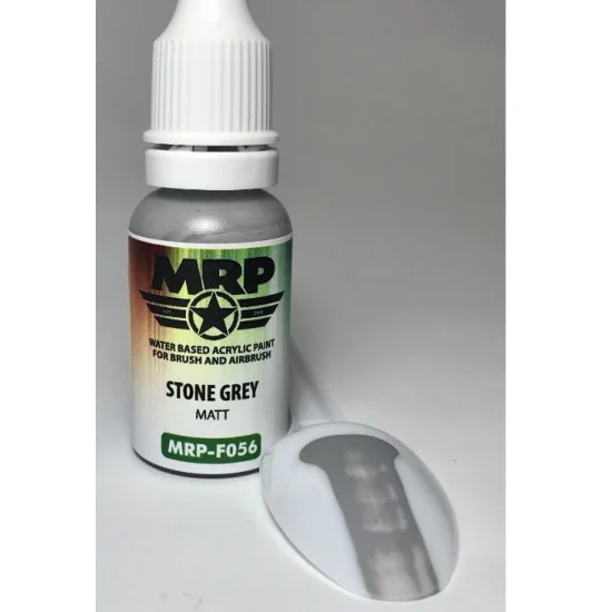 Mr Paint F056 Acrylic Paint for Figure - Stone Grey Matt (17ml)