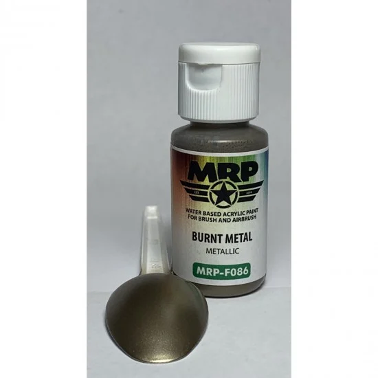 Mr Paint F086 Acrylic Paint for Figure - Burnt Metal (17ml)