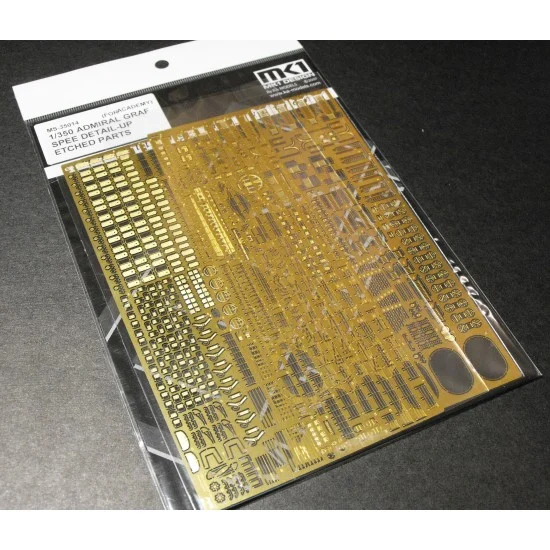 MK1 Design MS-35014 1/350 Admiral Graf Spee Photo-etched parts for Academy kit(2pcs)