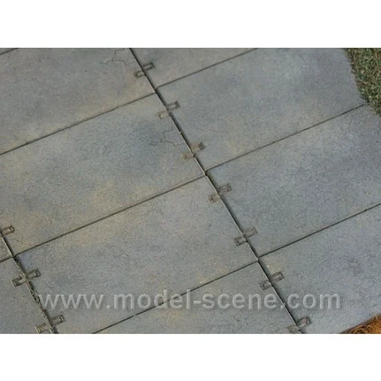 Model Scene 41701 1/120 Concrete Panels Type II. (25.5mm x 12.5mm) - Scenics & Diorama