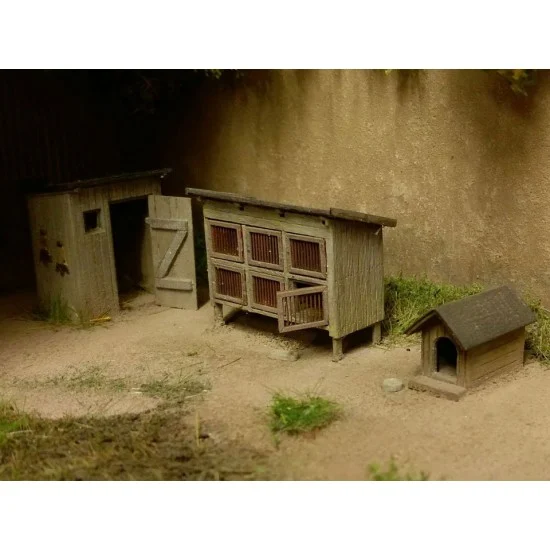 Model Scene 91523 TT Scale Farme Yard - Scenics & Diorama
