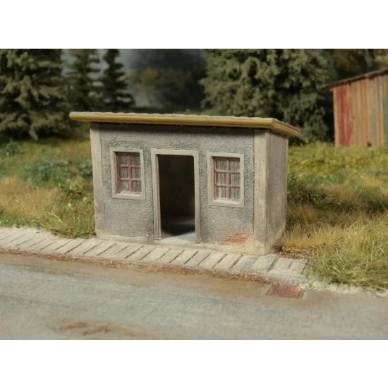 Model Scene 98507 HO Scale Bus Stop - Scenics & Diorama