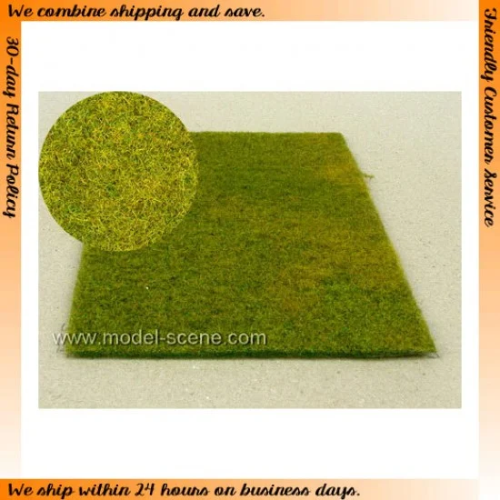 Model Scene F003 [Standard Line] Grass Mat - Cut Meadow, Late summer (Size: 18x28cm / 7"x11")