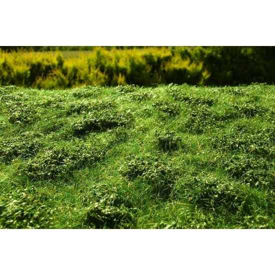 Model Scene F502 [Premium Line] Grass Mat - Low Bushes, Early Summer (Size: 18x28cm / 7"x11")