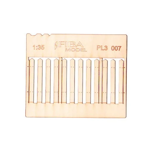 Model Scene PL3-007 1/32, 1/35 Wooden Fence Type - 7 (laser cut, 2 sheets)