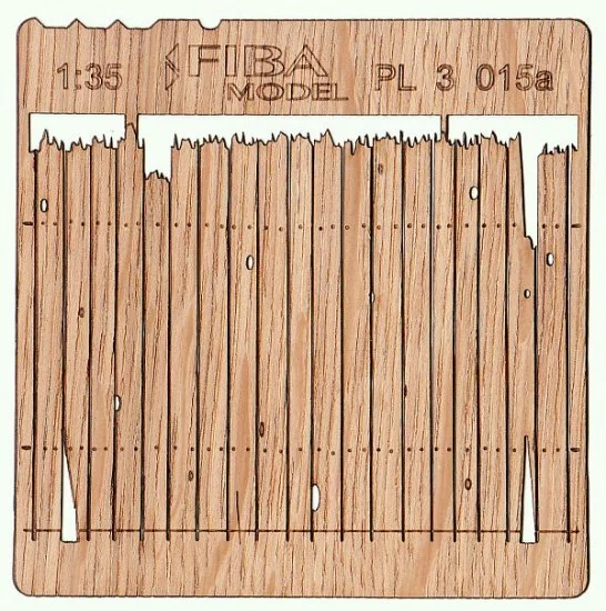 Model Scene PL3-015 1/32, 1/35 Wooden Fence Type - 15 (laser cut, 2 sheets)