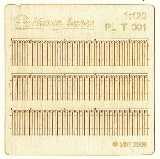 Model Scene PLT-001 1/120 Decorative European Wooden Fence Type 1