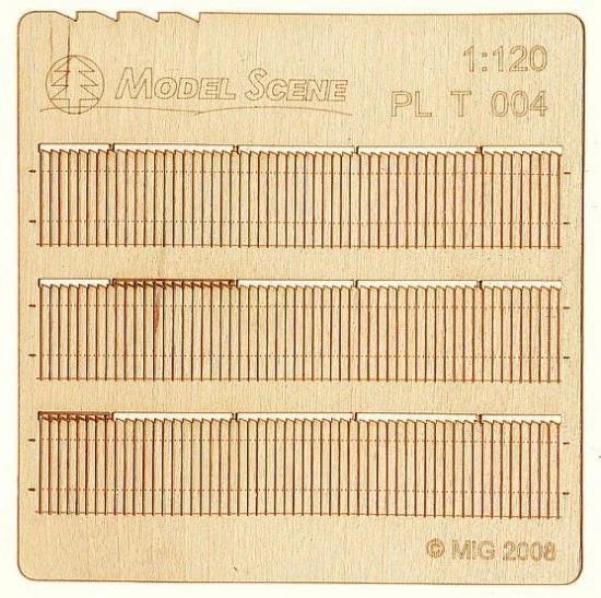 Model Scene PLT-004 1/120 Saw Toothed Privacy Fence Type 4