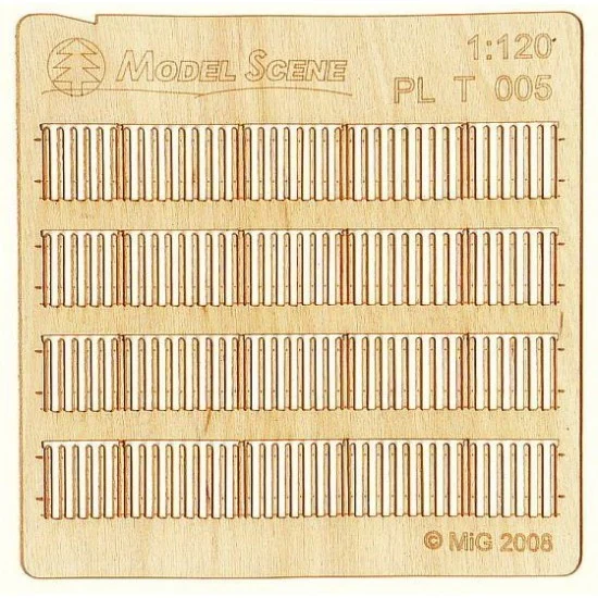 Model Scene PLT-005 1/120 Picket Fence - Medium Plank Type 5