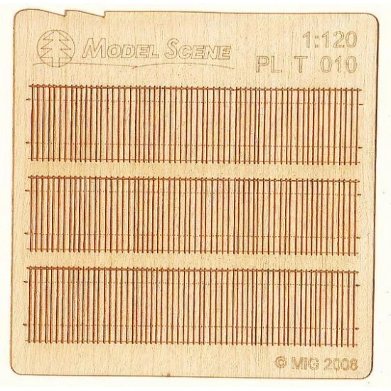Model Scene PLT-010 1/120 Straight Cut Privacy Fence Type 10