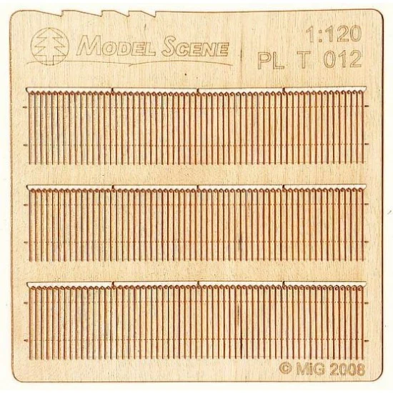 Model Scene PLT-012 1/120 Decorative European Wooden Fence Type 12