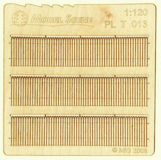 Model Scene PLT-013 1/120 Decorative European Wooden Fence Type 13