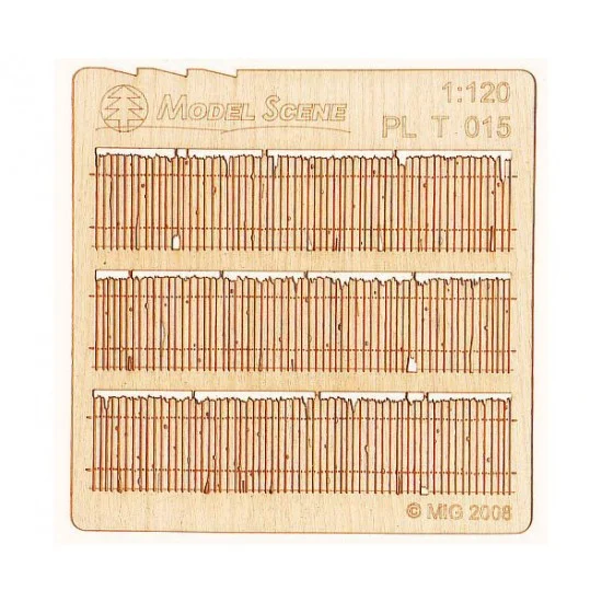 Model Scene PLT-015 1/120 Wooden Fence Rotten Type 15