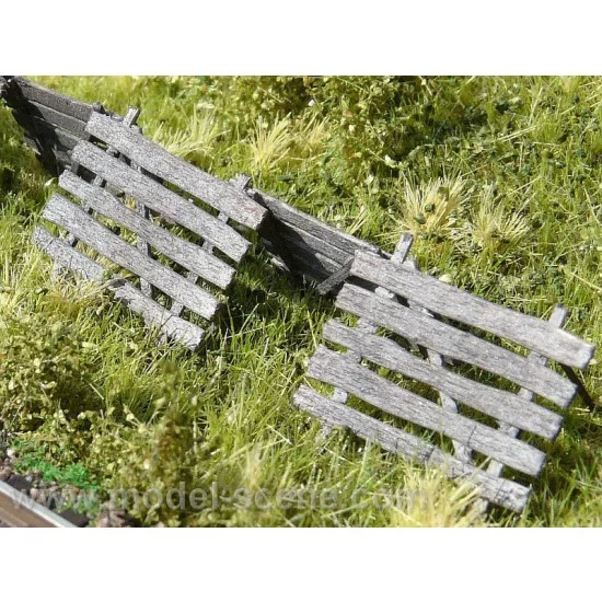 Model Scene PLT-501 1/120 Snow Fences (laser cut from real wood)