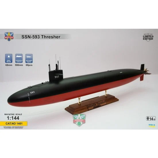ModelSvit 1401 1/144 USS Thresher (SSN-593)