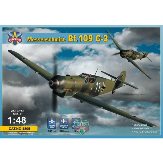 ModelSvit 4805 1/48 Messerschmitt Bf.109 C-3