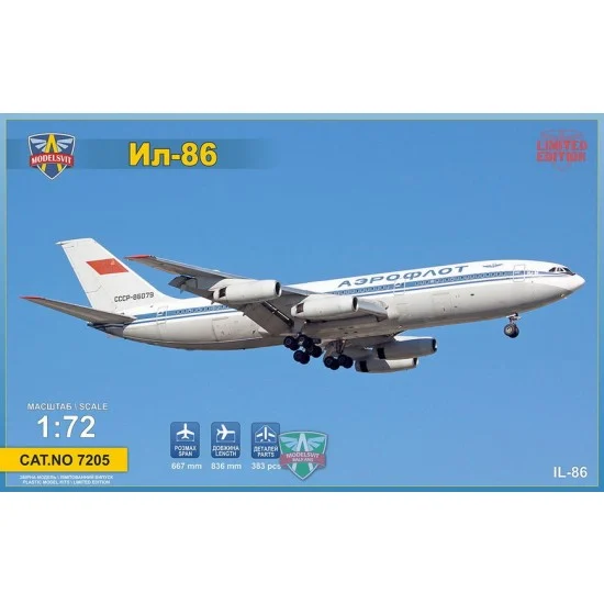 ModelSvit 7205 1/72 Ilyushin IL-86 Wide-body Airliner