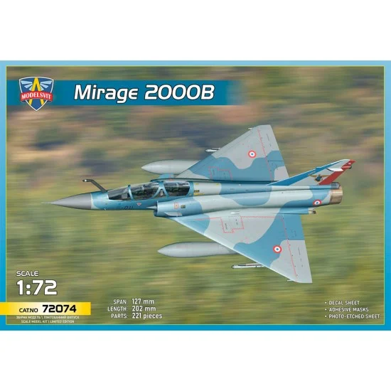 ModelSvit 72074 1/72 Mirage 2000B Operational Trainer - Model Planes