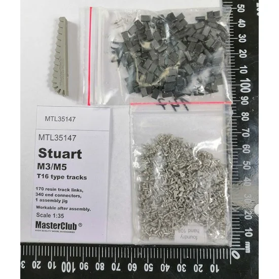 Master Club 35147 1/35 Tracks for M3/M5 Stuart T16 - Military Vehicles & Tanks