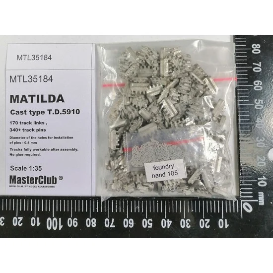 Master Club 35184 1/35 Tracks for Matilda Early T.D.5910 - Military Vehicles & Tanks