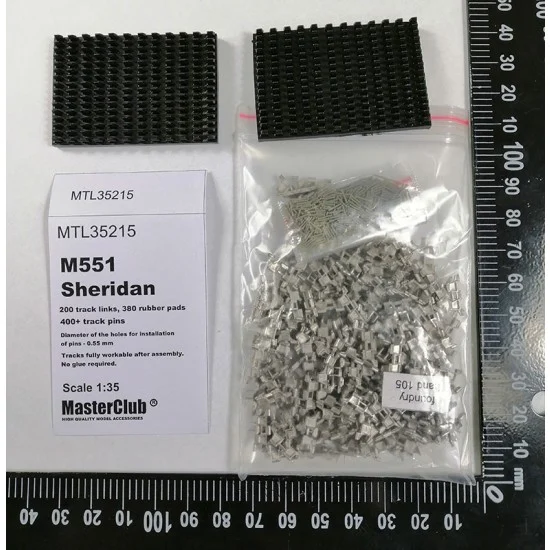 Master Club 35215 1/35 Metal Tracks for M551 Sheridan - Military Vehicles & Tanks