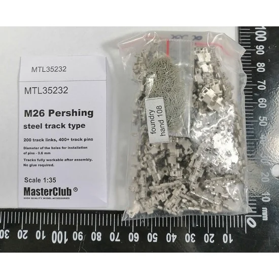 Master Club 35232 1/35 Metal Tracks for M26 Pershing Metal Type - Military Vehicles & Tanks