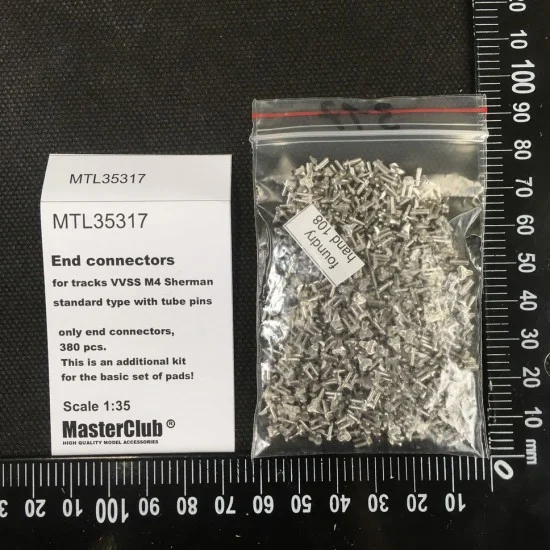 Master Club 35317 1/35 End Connectors (w/tube pins) for Tracks VVSS M4 Sherman (380pcs) - Military Vehicles & Tanks