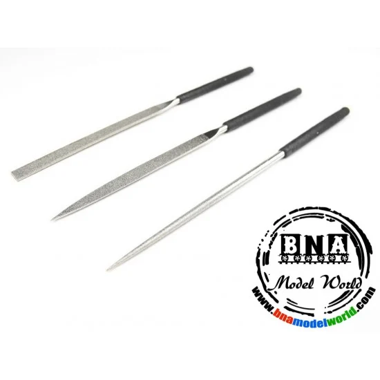 Manwa 2102 Diamond File Set (3pcs) - Hobby Tools & Supplies