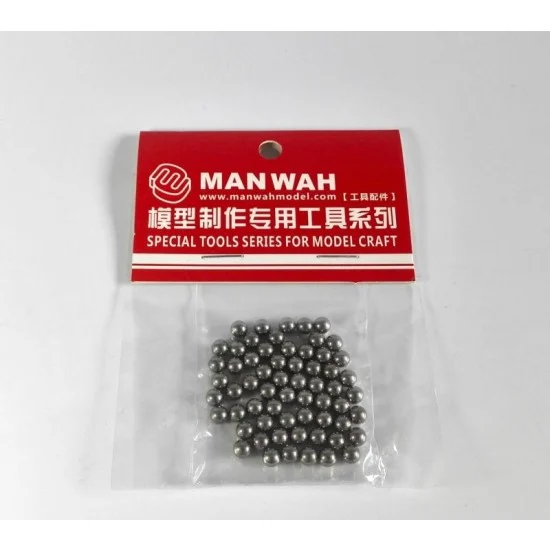 Manwa 2176 5mm Stainless Steel Ball for Oil Paint Paint Mixing (approx. 32.2g, 62pcs) - Hobby & Model Paints
