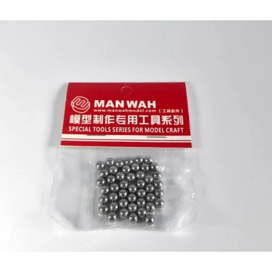 Manwa 2181 6mm Stainless Steel Ball for Oil Paint Mixing (approx. 40g, 45pcs) - Hobby & Model Paints