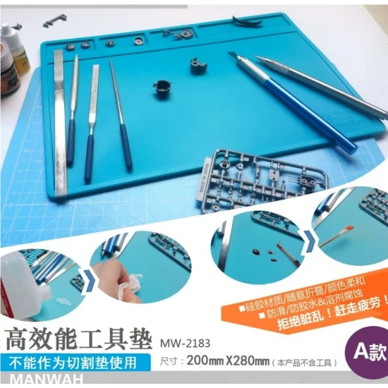 Manwa 2183 Tools/Parts Mat Ver.A (200mm x 280mm) - Hobby Tools & Supplies