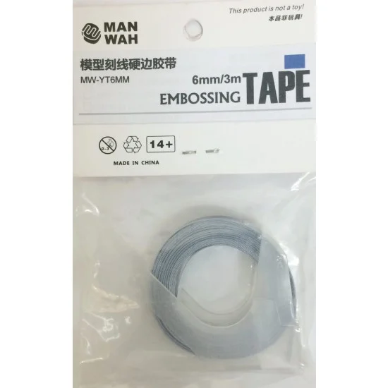 Manwa YT6 Scribing Guide Tape w/Hard Edges - Light Blue (Width: 6mm; Length: 3m)