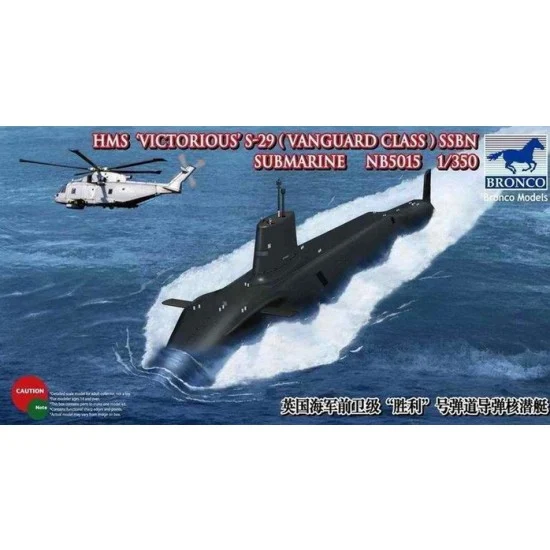 Bronco NB5015 1/350 British HMS-29 'Victorious' (Vanguard Class) SSBN Submarine