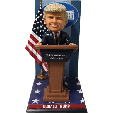 President on White House Podium Bobblehead Trump Nat. Bobblehead HOF (632125669796) - National Bobblehead HOF