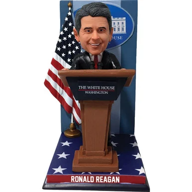 President on White House Podium Bobblehead Reagan Nat. Bobblehead HOF (632125669772) - National Bobblehead HOF
