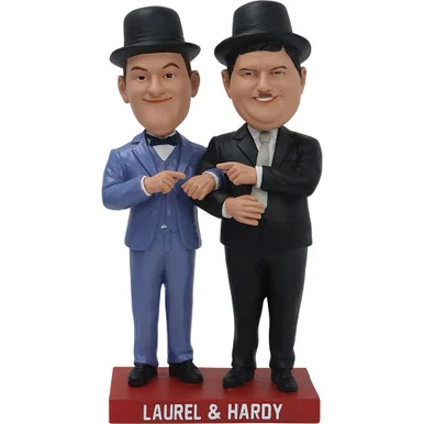 Laurel & Hardy Duo Bobblehead Nat. Bobblehead HOF (794000615042) - National Bobblehead HOF