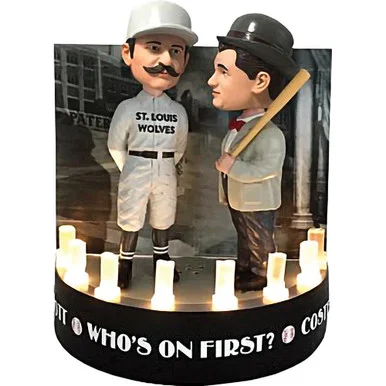 Abbott and Costello Talking Dual Bobblehead NAT. BOBBLEHEAD HOF ( ) - National Bobblehead HOF