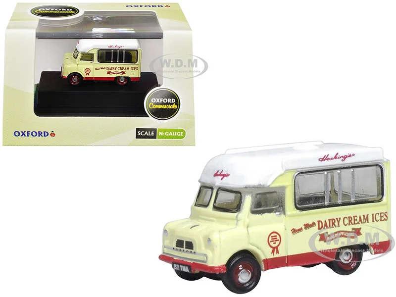 Bedford CA Ice Cream Van "Hockings Dairy Cream Ice" Cream with White Top 1/148 (N) Scale Diecast Model Car by Oxford Diecast - Other