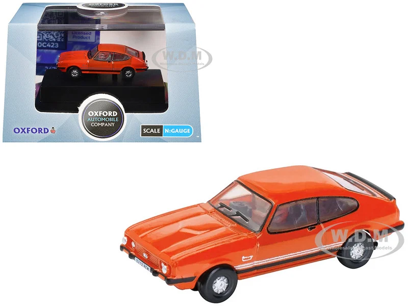 Ford Capri Mk3 RHD (Right Hand Drive) Sebring Red 1/148 (N) Scale Diecast Model Car by Oxford Diecast - Ford Models