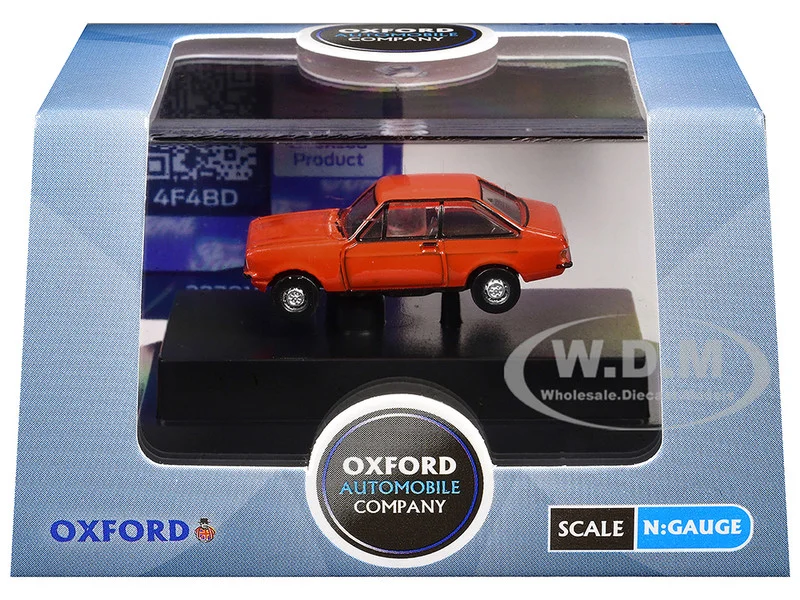 Ford Escort Mk2 RHD (Right Hand Drive) Carnival Red 1/148 (N) Scale Diecast Model Car by Oxford Diecast - Ford Models